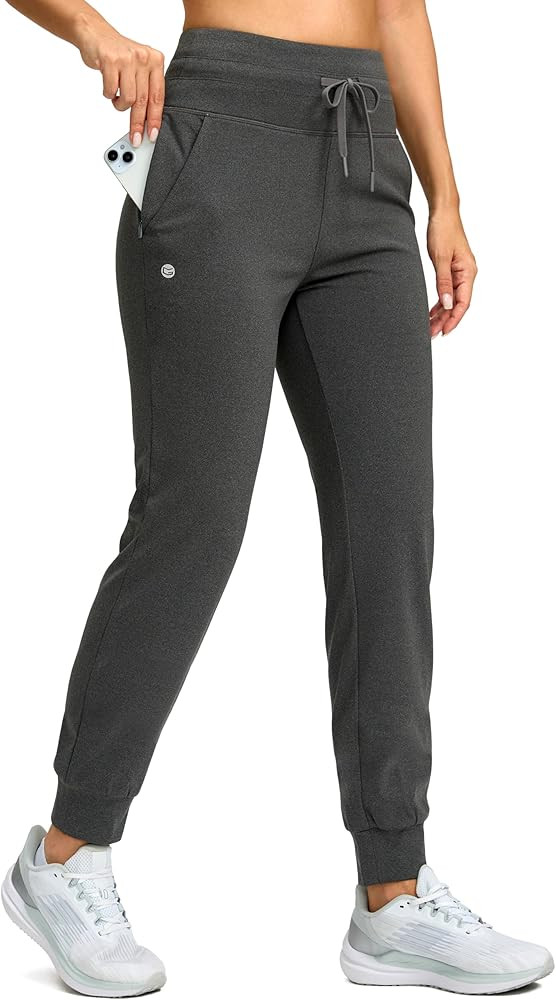 G Gradual Women's Fleece Lined Joggers 28"/30"/32" High Waisted Sweatpants Water Resistant Therma... | Amazon (US)