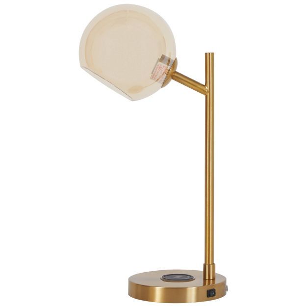Abanson Desk Lamp Amber/Gold - Signature Design by Ashley | Target