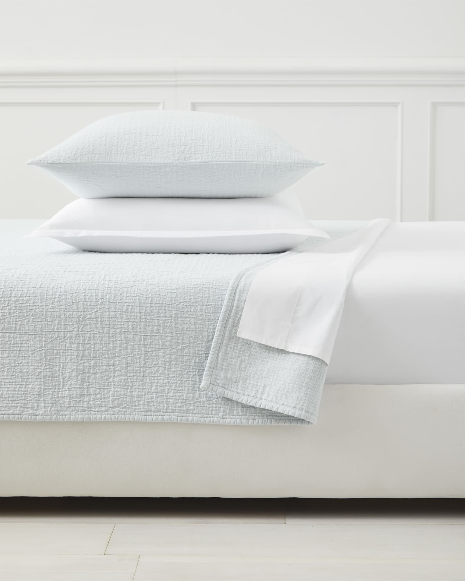 Pickstitch Matelassé Coverlet | Serena and Lily