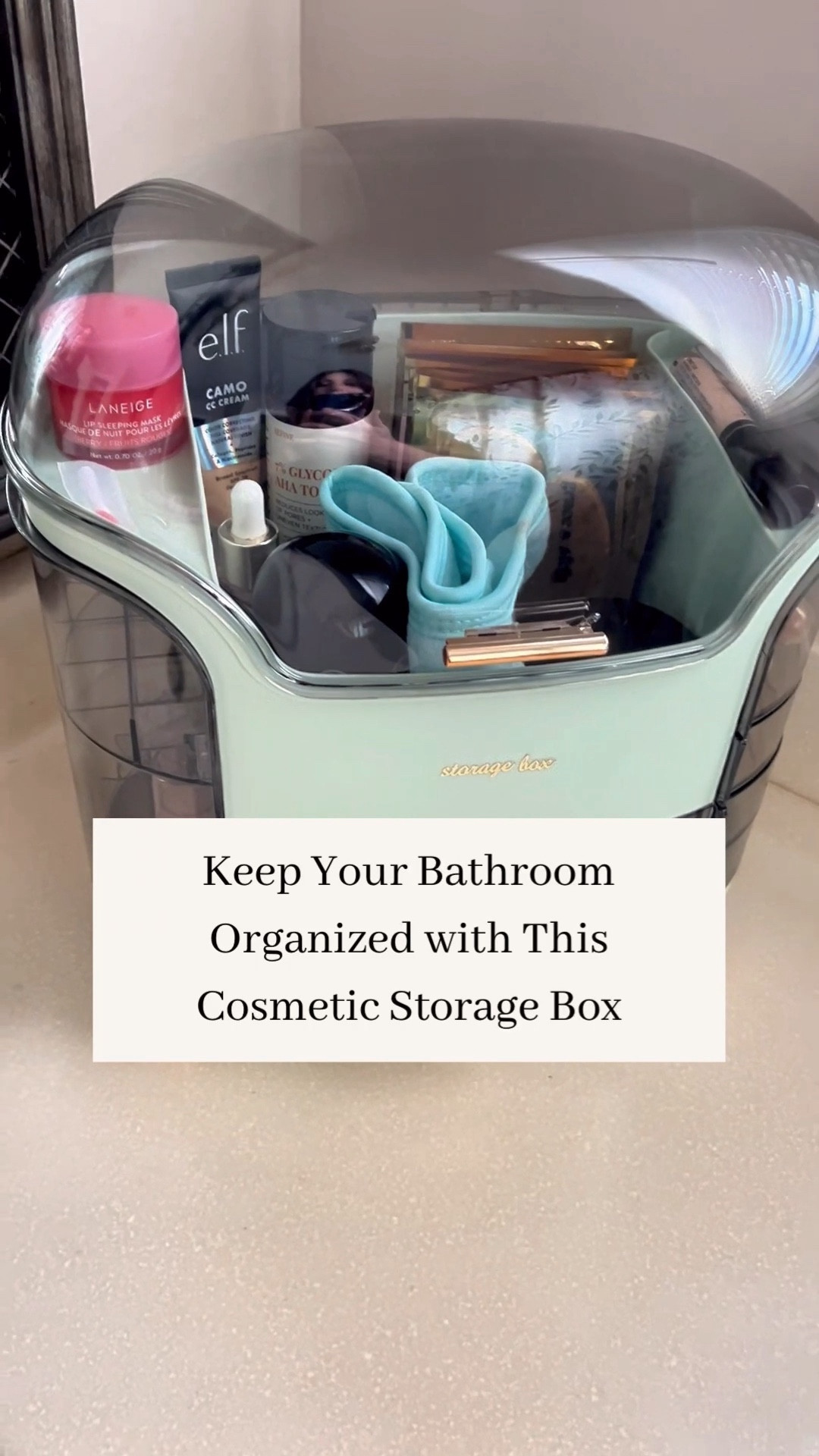 Cosmetic Storage Box, Modern Plastic Clear Panel Design Makeup Storage Box

The main compartment is nice and roomy, with two drawers in front, four on the side, and another spot for makeup sticks.

#LTKsalealert #LTKVideo #LTKbeauty