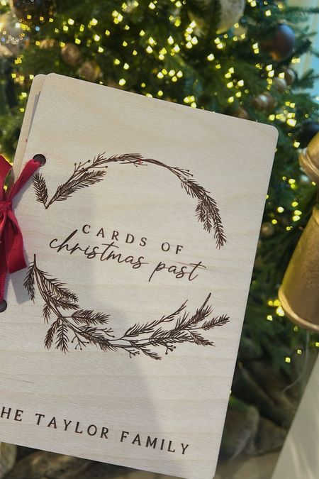 Cards of Christmas past / card saver / personalized 