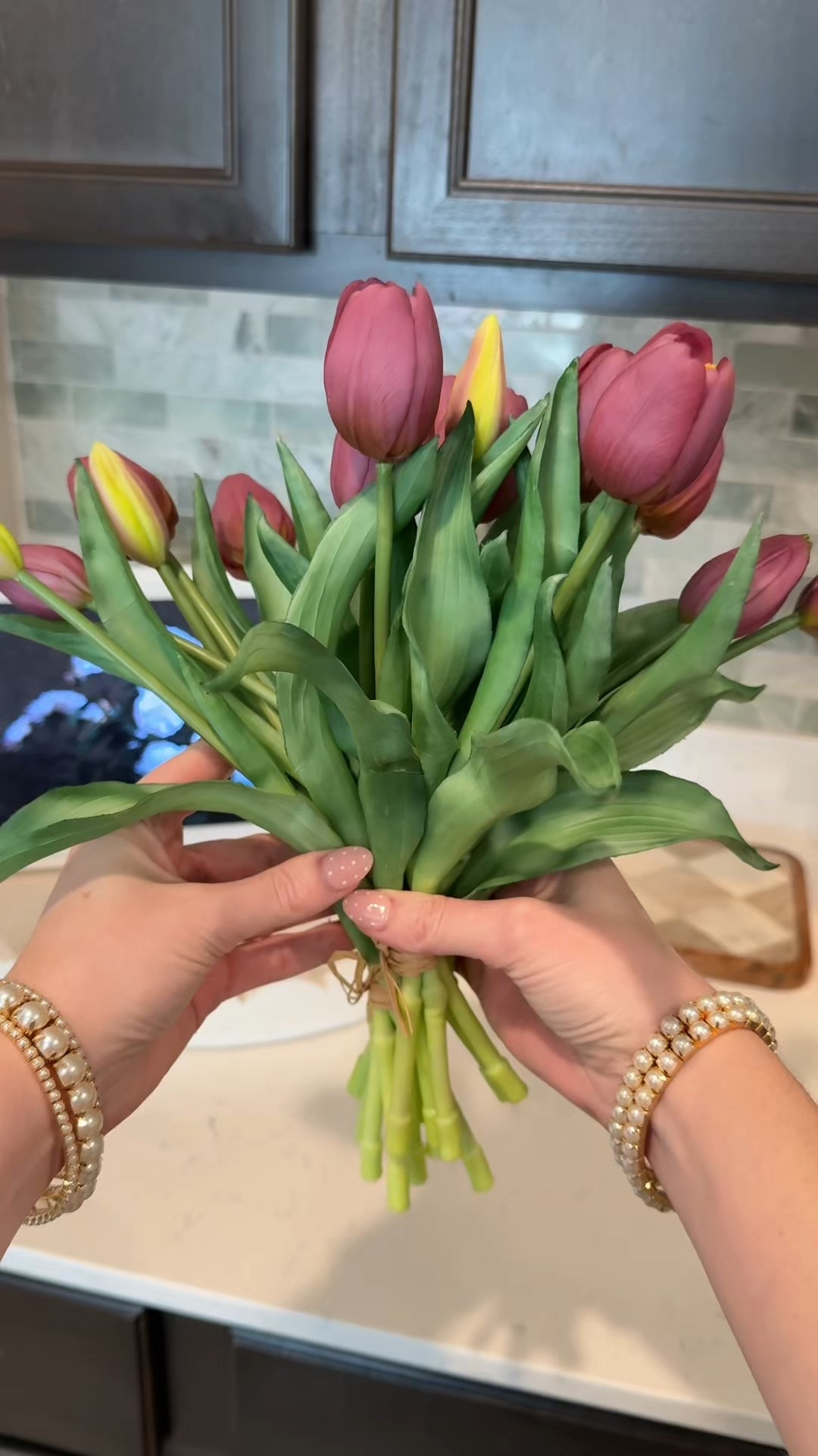 The most realistic and gorgeous faux tulips for spring!! I bought these last year and they have held up so well. I also grabbed this gorgeous bow vase/picture from Walmart with the my Texas house collection. So gorgeous for spring, so affordable and the flowers never die!!! ￼

#LTKSeasonal #LTKfoodie #LTKHome