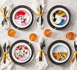 Peanuts™ Great Pumpkin Stoneware Appetizer Plates - Mixed Set of 4 | Pottery Barn (US)