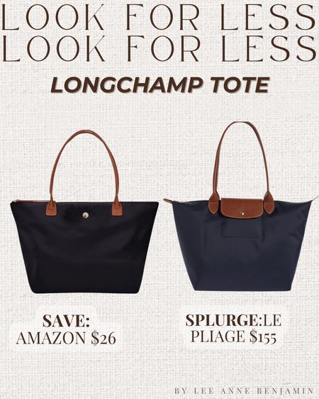 Longchamp tote bag lookalike from Amazon! 
#founditonamazon 

#LTKItBag #LTKStyleTip #LTKFindsUnder50