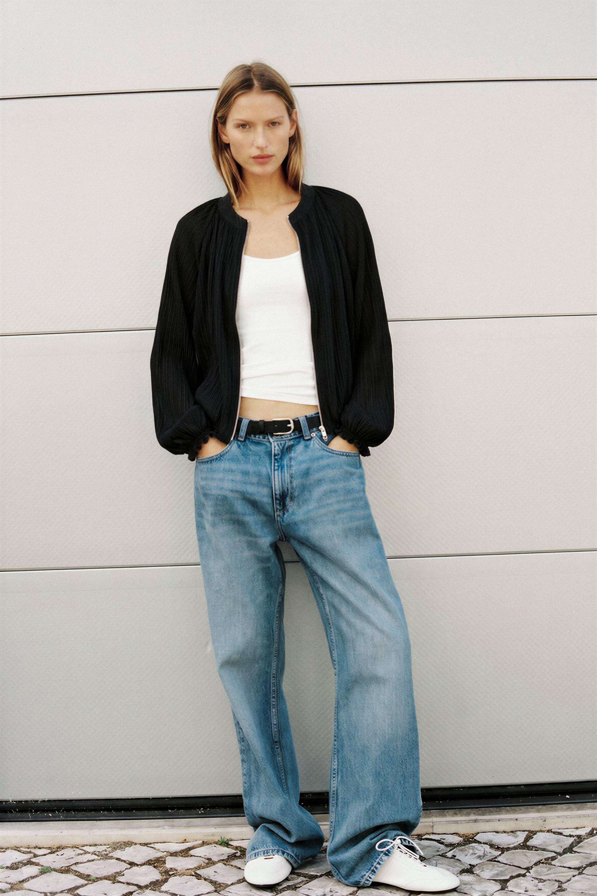 PLEATED RUFFLED JACKET | Zara US