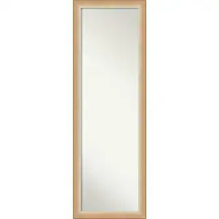 Non-Beveled Full Length On The Door Mirror - Eva Frame - Outer Size: 17 x 51 in | Bed Bath & Beyond