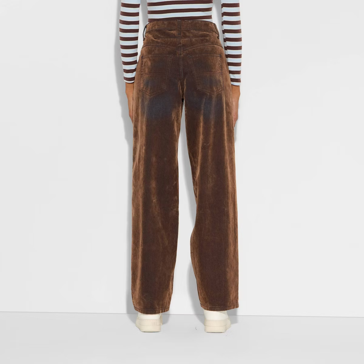 Women's 90's Mid-Rise Relaxed Straight Jeans - Wild Fable™ Brown 12 | Target