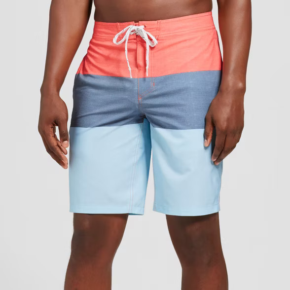 Men's 10" Trooper Board Shorts - Goodfellow & Co™ Red | Target