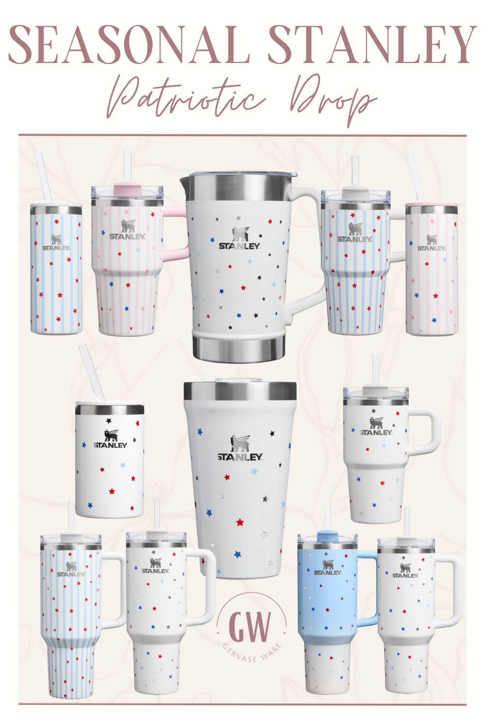 Seasonal Stanley Patriotic Drop ❤️💙

The newest patriotic Stanley styles are here—perfect for summer celebrations, beach days, and staying hydrated in style! ✨🥤

 

 #LTKHome