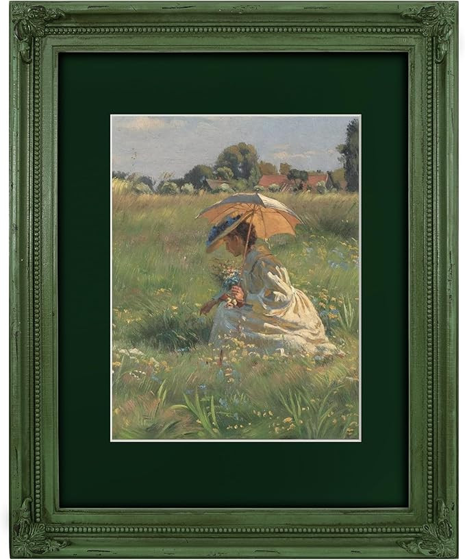 11x14 Picture Frame Matted to 8x10 Photo, Vintage Frames for Posters Certificates Documents, Rust... | Amazon (US)