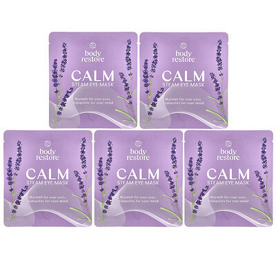 Body Restore, Steam Eye Mask, Lavender, 5 Pack | iHerb