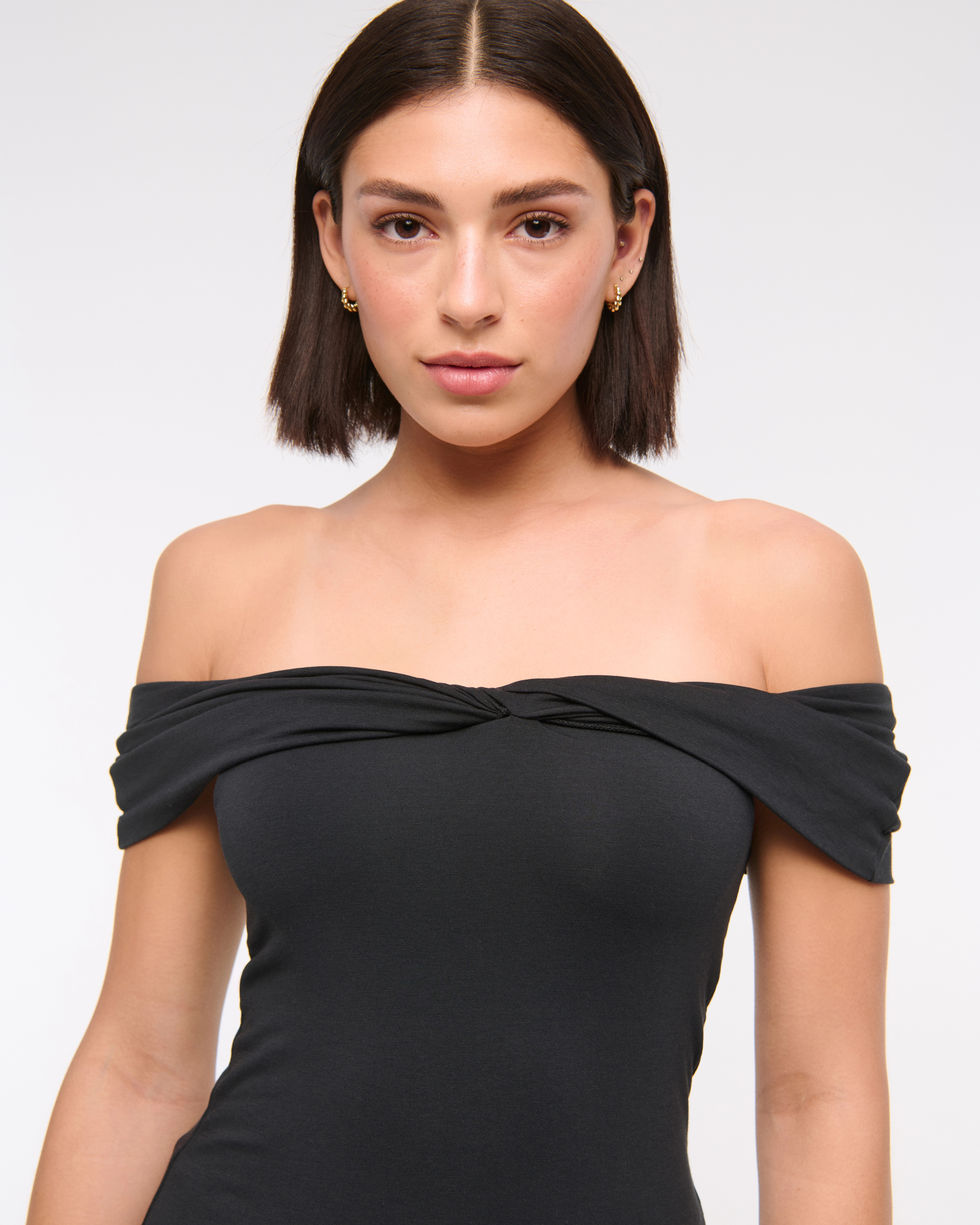 Off-The-Shoulder Twist Top | Abercrombie & Fitch (US)