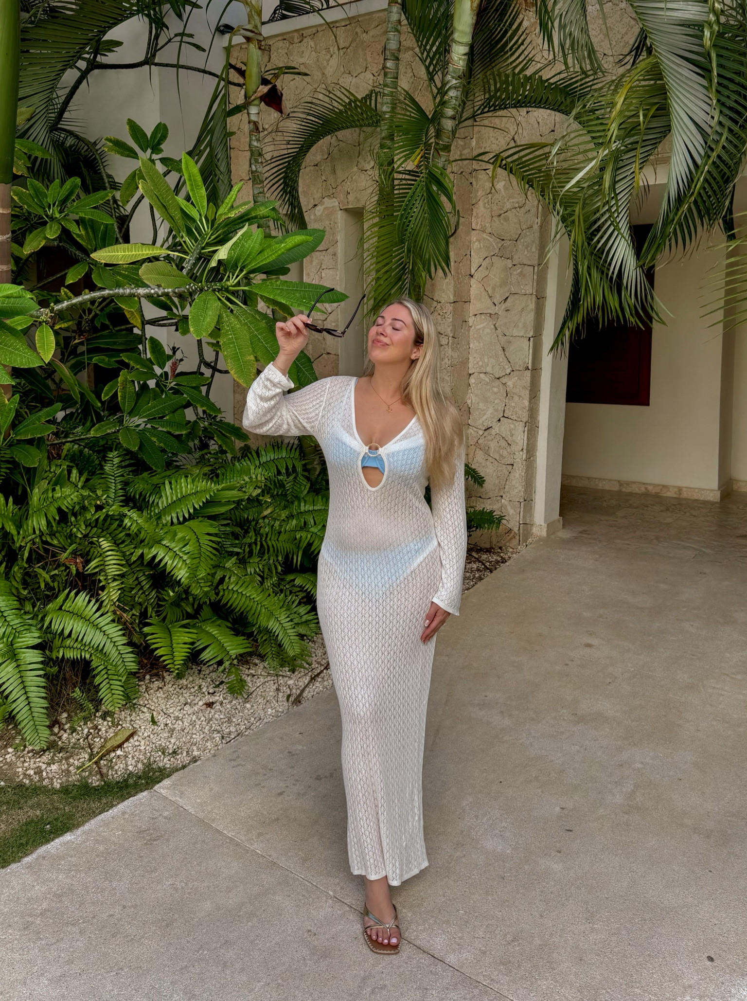 my abercrombie knit coverup + dolce vita sandals in punta cana 🤍

#LTKTravel
