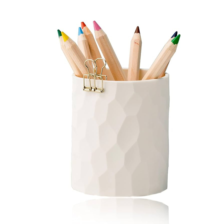 Pen Holder,Nordic Style Silicone Waterproof Pencil Holder for Desk Simple&Modern Minimalist Makeu... | Amazon (US)
