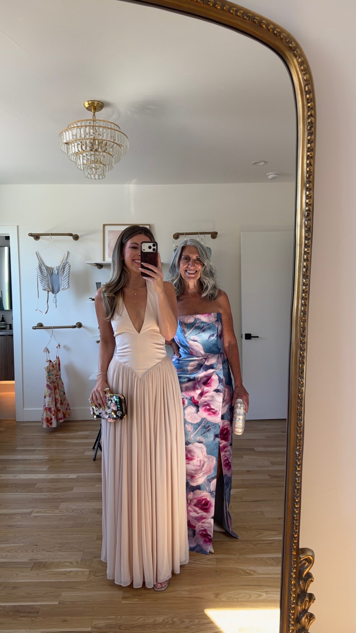 Mom and me wedding guest and formal event dresses  

divi: emerson15
Revolve: Tulip 
vici: emerson30
electric picks: emerson20

Wearing my usual smalls/2 
Mom wears a medium/6 but sized down one size in the strapless kay unger

Wedding guest
Formal event
Black tie
Floral
Metallic
Pleated
Mother of the bride
Special occasion 

#LTKSeasonal #LTKootd #LTKWedding