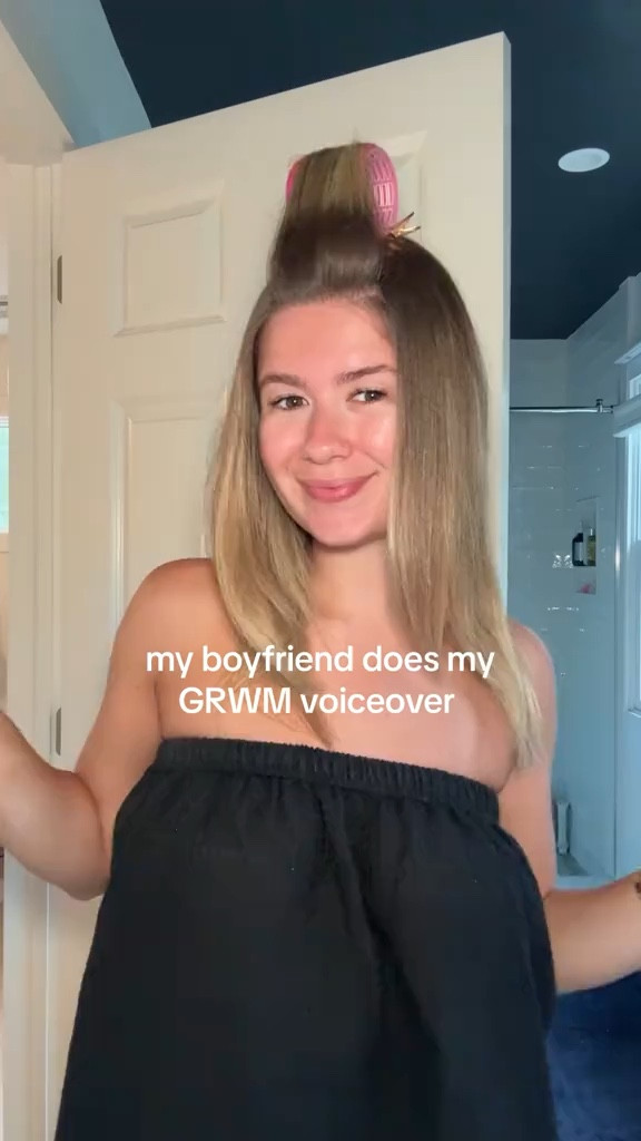 grwm: my boyfriend does my voiceover 😂