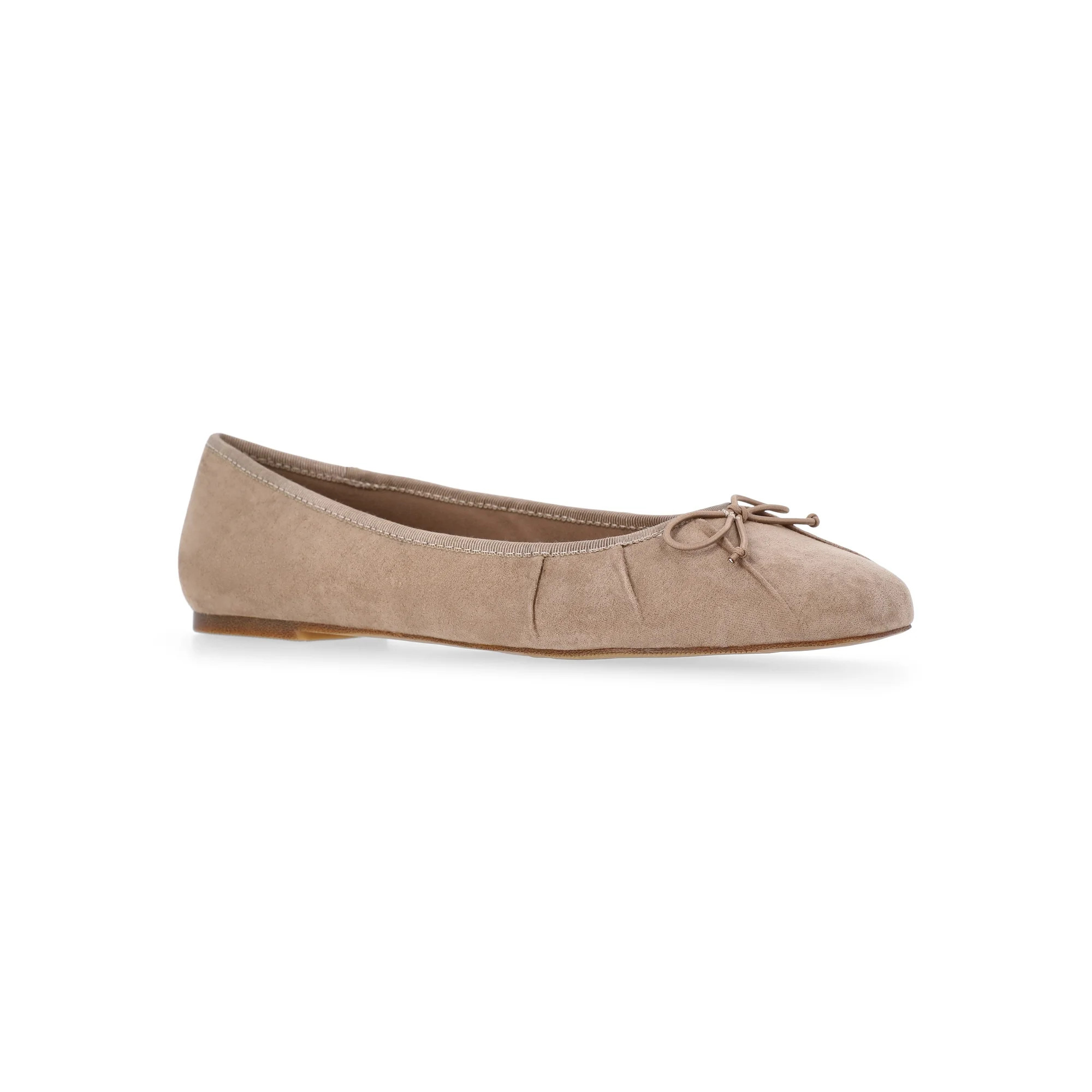 Time and Tru Women's Pleated Ballet Flats | Walmart (US)