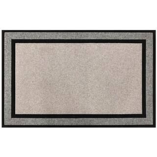 Racetrack Gray 30 in. x 47 in. Rubber Door Mat | The Home Depot