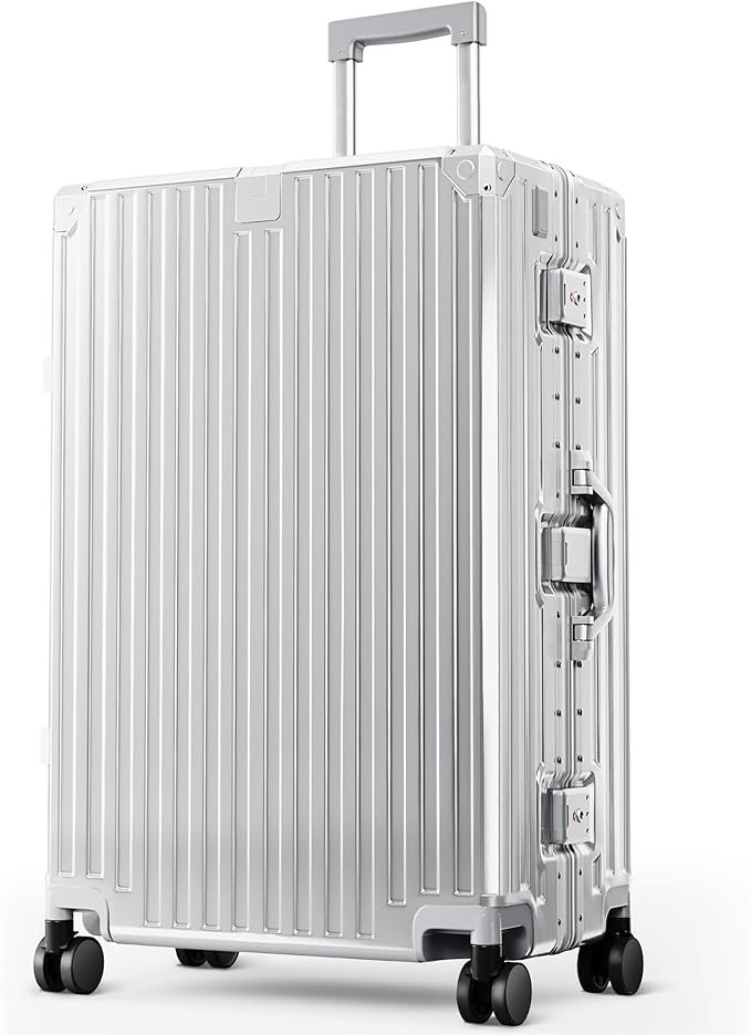 ALPHA CAMP Checked 28 Inch Luggage, Thickened Aluminum Frame Luggage with TSA Spinner Wheels, 3-L... | Amazon (US)