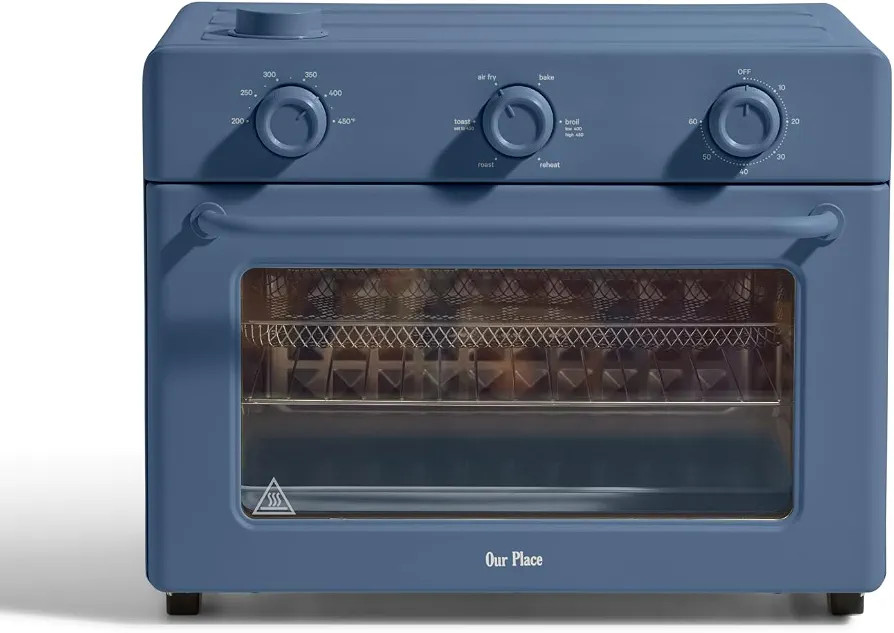 Non-toxic air fryer toaster oven combo; basket, wire rack, bake pan, crumb tray; toast, roast, ba... | Amazon (US)