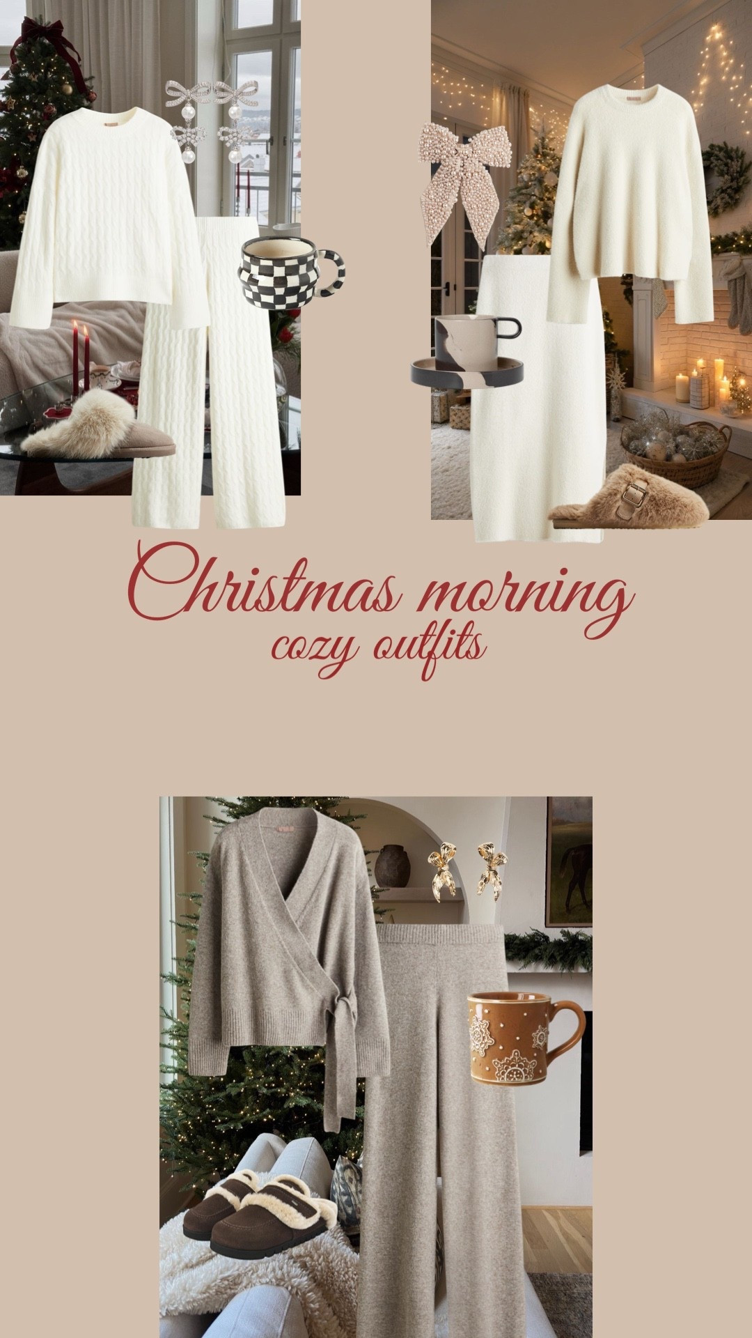 Christmas morning cozy outfits 🎄✨
Bequeme, weiche Looks für entspannte Weihnachtsmorgen – gemütlich, zeitlos und trotzdem elegant 🤍
Alle Teile sind verlinkt ✨

#LTKfestive #LTKeurope #LTKwinter
