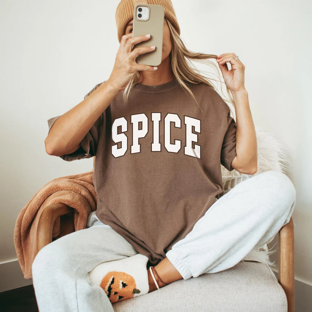 Pumpkin Spice Season Shirt, Women's Fall T-shirt, Comfort Colors Shirt, Pumpkin Shirt, Fall Graph... | Etsy (US)