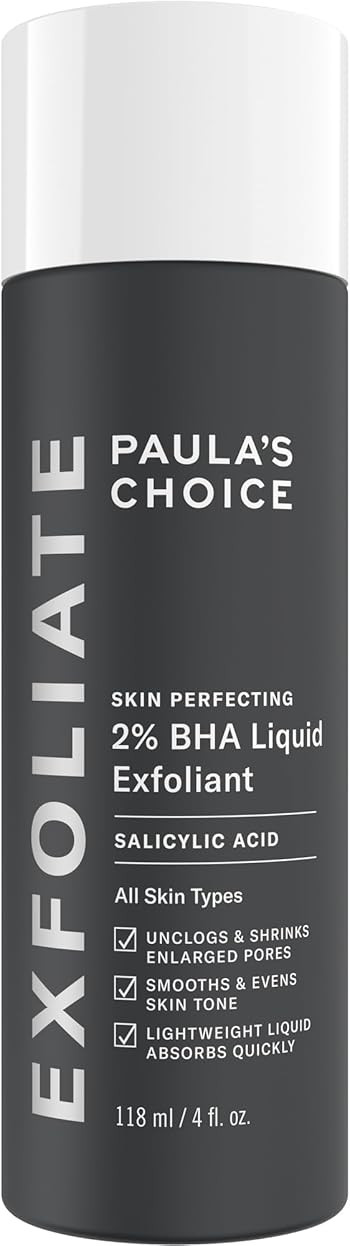 Paulas Choice--SKIN PERFECTING 2% BHA Liquid Salicylic Acid Exfoliant--Facial Exfoliant for Blackheads, Enlarged Pores, Wrinkles & Fine Lines, 4 oz Bottle | Amazon (US)