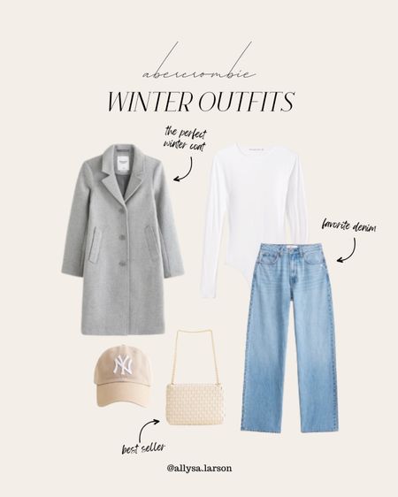 Abercrombie, winter outfit, neutral outfit, outfit inspo, neutral style, winter coat, blue jeans

#LTKstyletip #LTKSeasonal #LTKfindsunder100