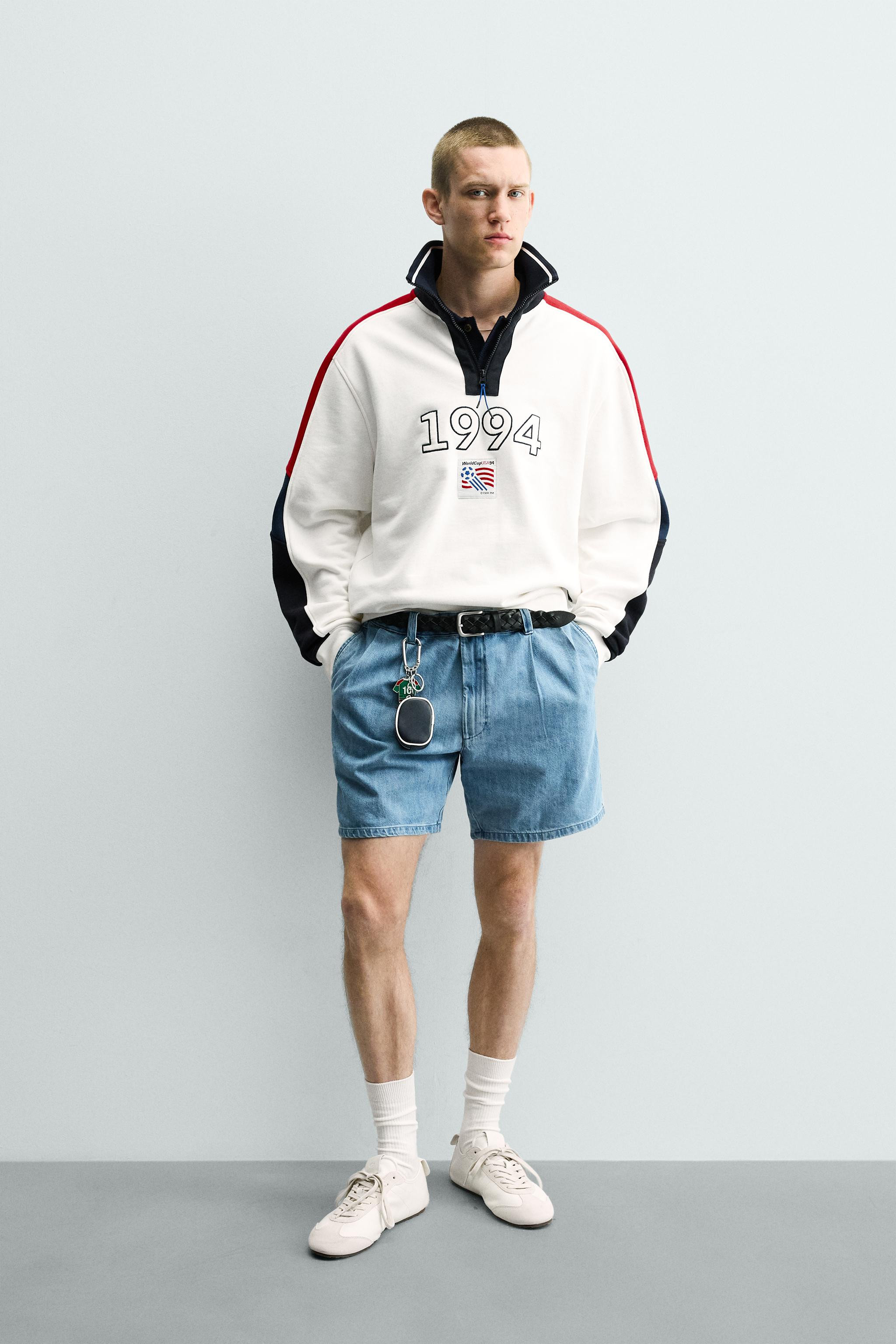 USA 94 FIFA WORLD CUP™ FIFA CLASSICS QUARTER-ZIP SWEATSHIRT | Zara US