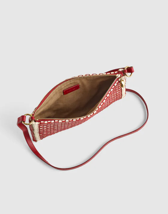 The Signature Woven Crossbody Pouch | Madewell