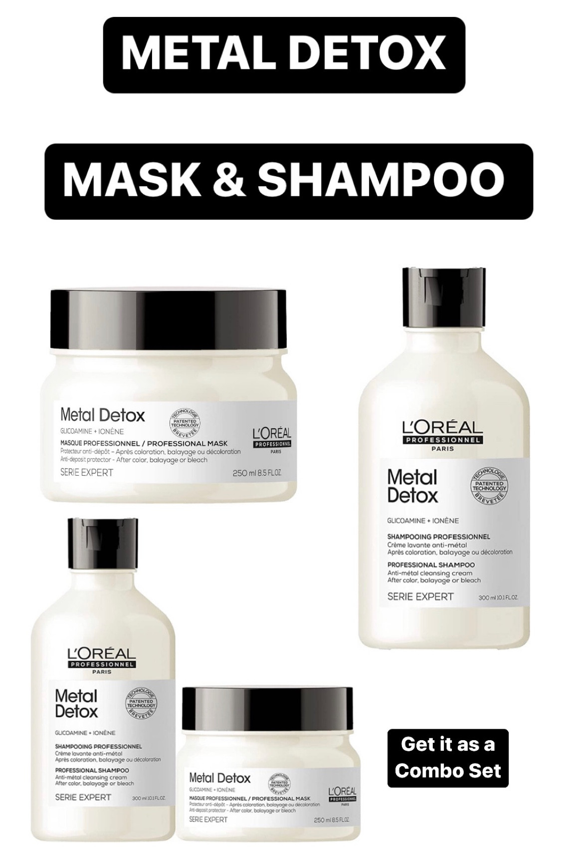 Metal Detox Mask and Shampoo. Great for hard & well water. Hair damage. Color protection. Softens hair  

#LTKstyletip #LTKunder50 #LTKbeauty