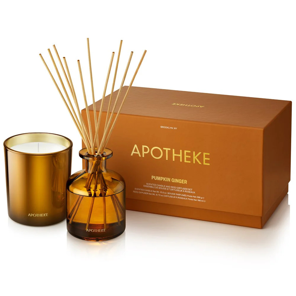 Pumpkin Ginger Candle and Reed Diffuser Set | Apotheke Co