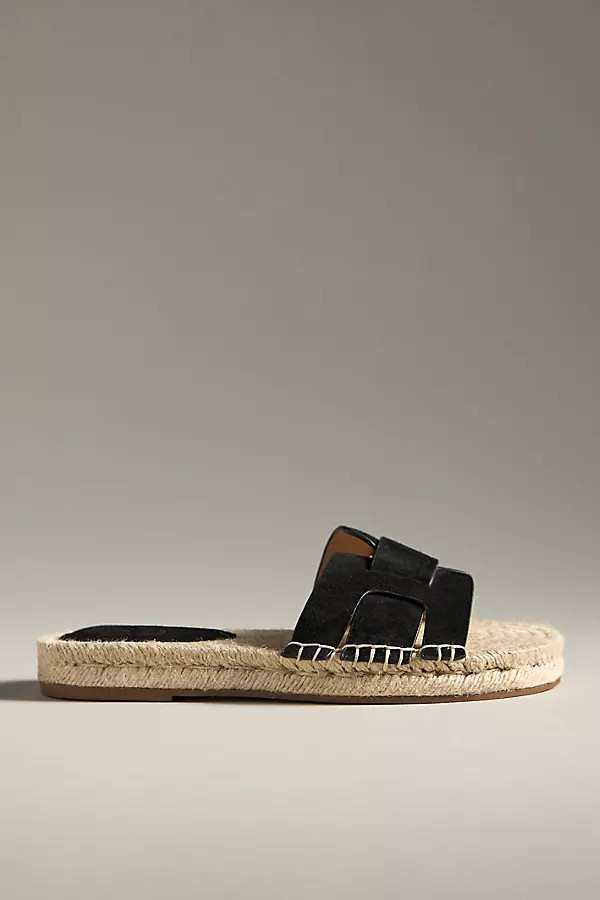 Suede Espadrille Slide Sandals | Anthropologie (US)