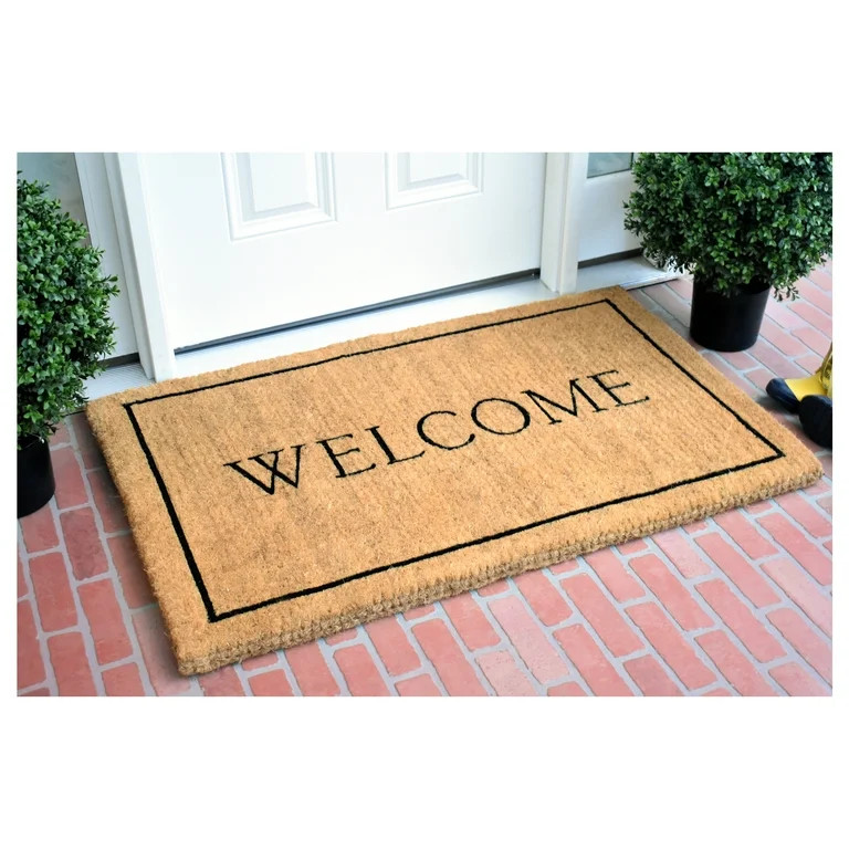 Welcome Border Doormat - Walmart.com | Walmart (US)