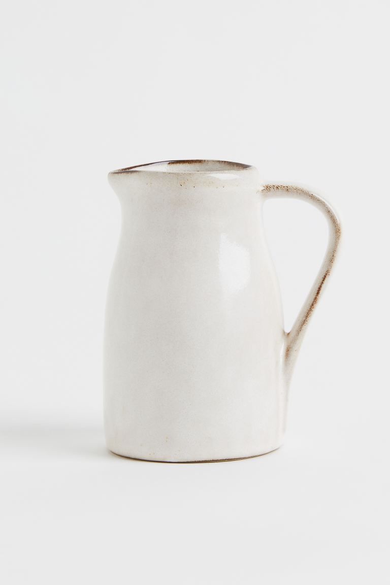 Small Stoneware Pitcher - Beige - Home All | H&M US | H&M (US + CA)