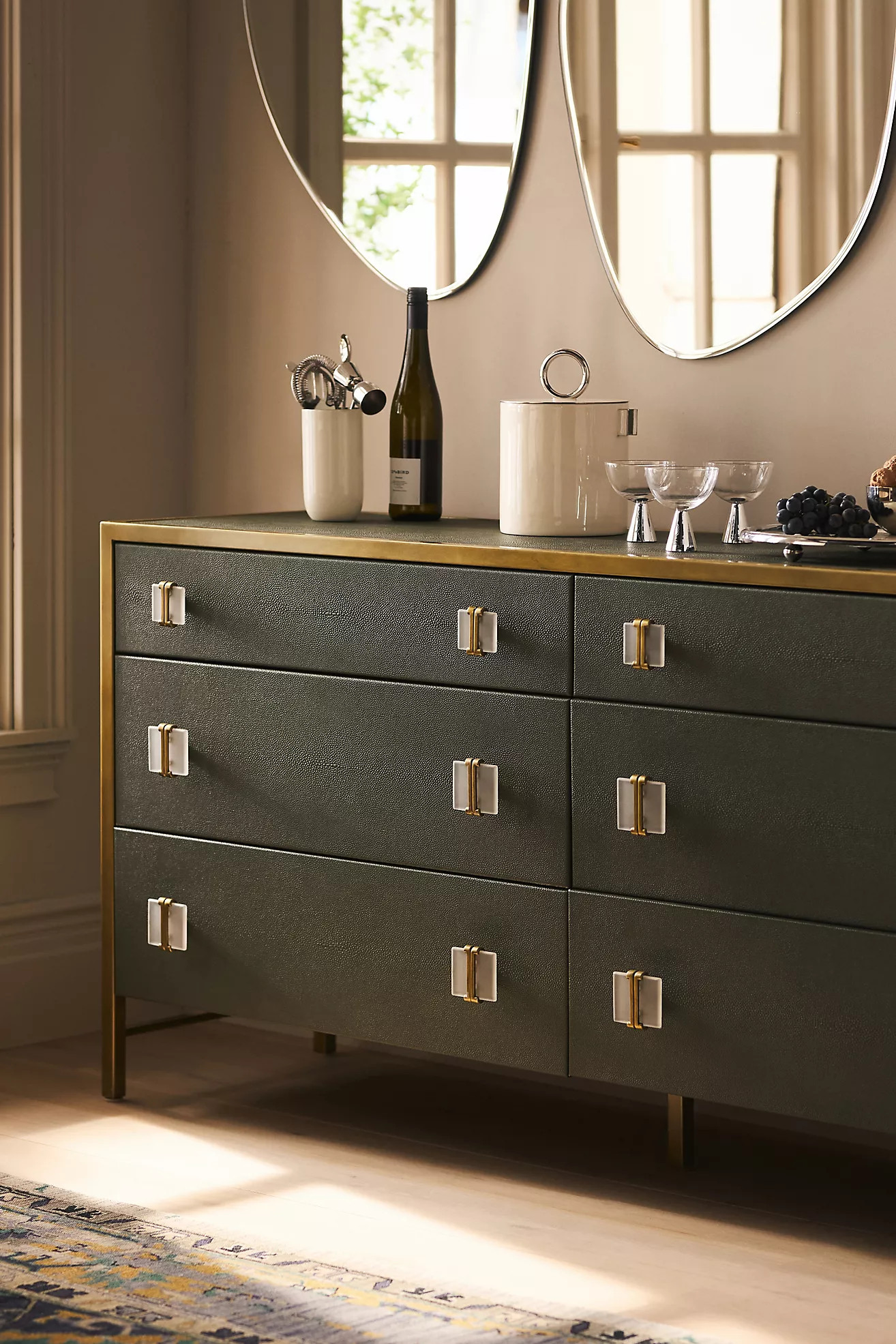 Autumn Shagreen Six-Drawer Dresser | Anthropologie (US)