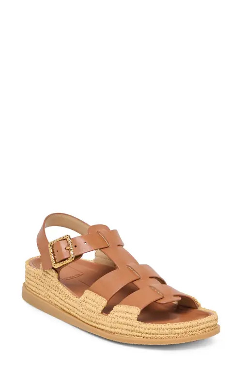 Dolce Vita Shenna Slingback Platform Sandal in Saddle Leather at Nordstrom, Size 6 | Nordstrom
