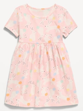 Printed Short-Sleeve Dress for Toddler Girls | Old Navy (US)