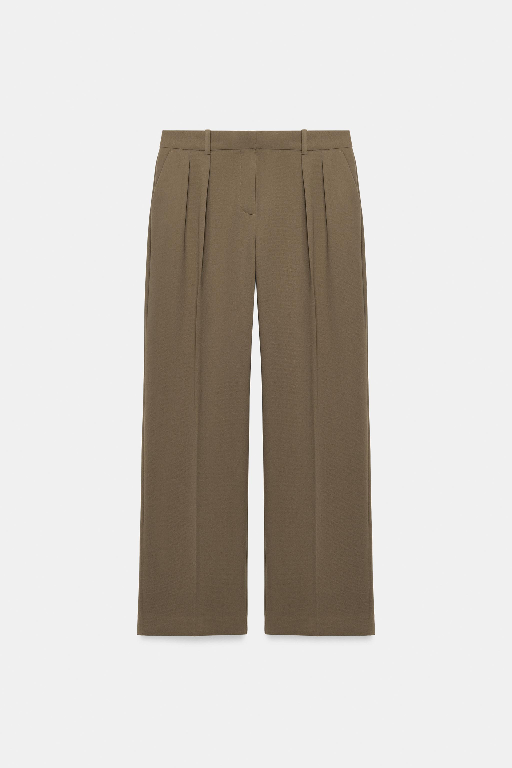 STRAIGHT-LEG TROUSERS WITH PLEATS | Zara UK