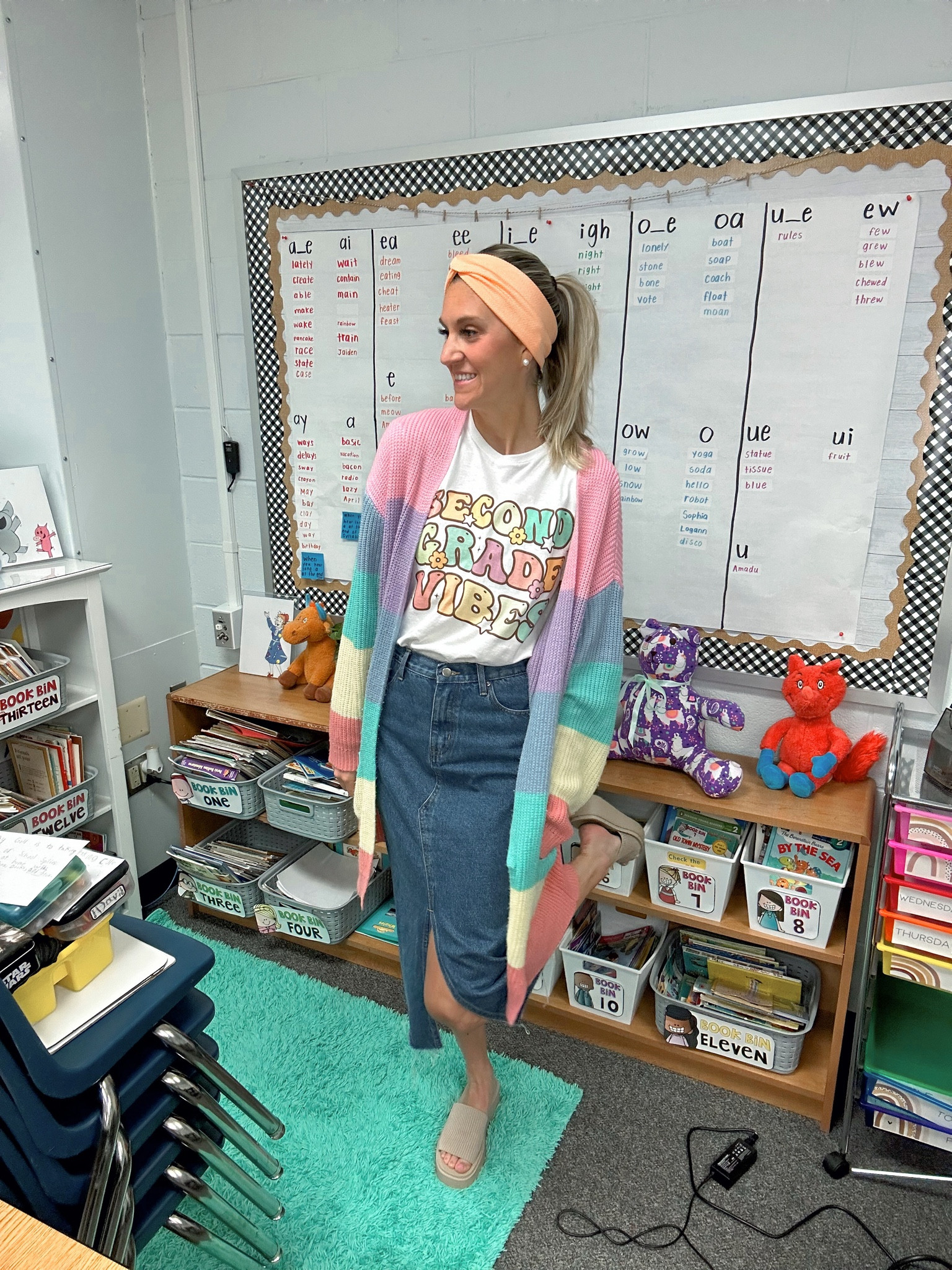 Spring fashion / teacher outfit / Jean skirt

#LTKunder50 #LTKSeasonal #LTKfit