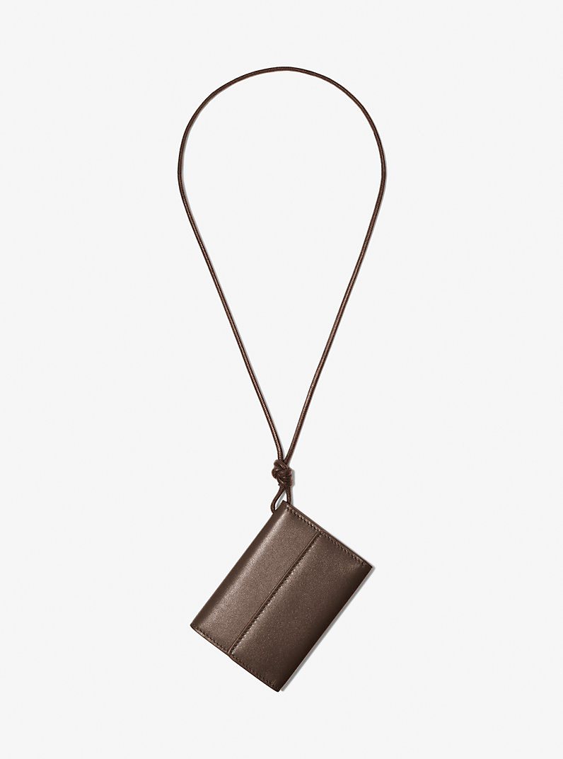 Leather Card Holder Necklace | Michael Kors US