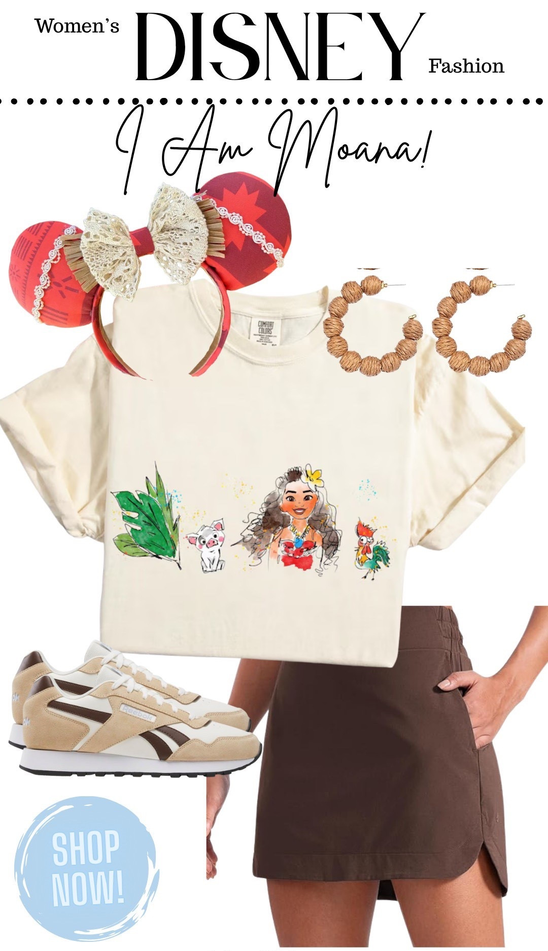Moana inspired Disney World outfit, perfect for discovering the Journey of Water in EPCOT.

#LTKTravel #LTKootd