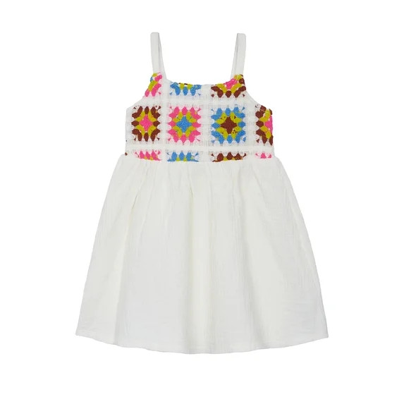 Wonder Nation Girls Crochet Dress, sizes 12M - 5T | Walmart (US)