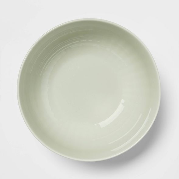 108oz Stoneware Scalloped Serving Bowl Green - Threshold™ | Target