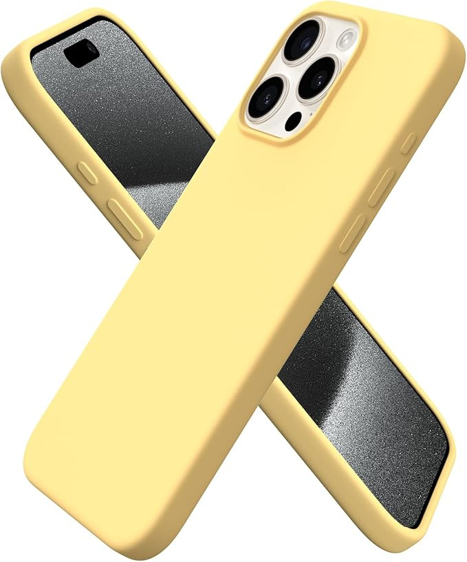 ORNARTO Compatible with iPhone 15 Pro Max Case 6.7", Slim Liquid Silicone 3 Layers Soft Gel Rubbe... | Amazon (US)