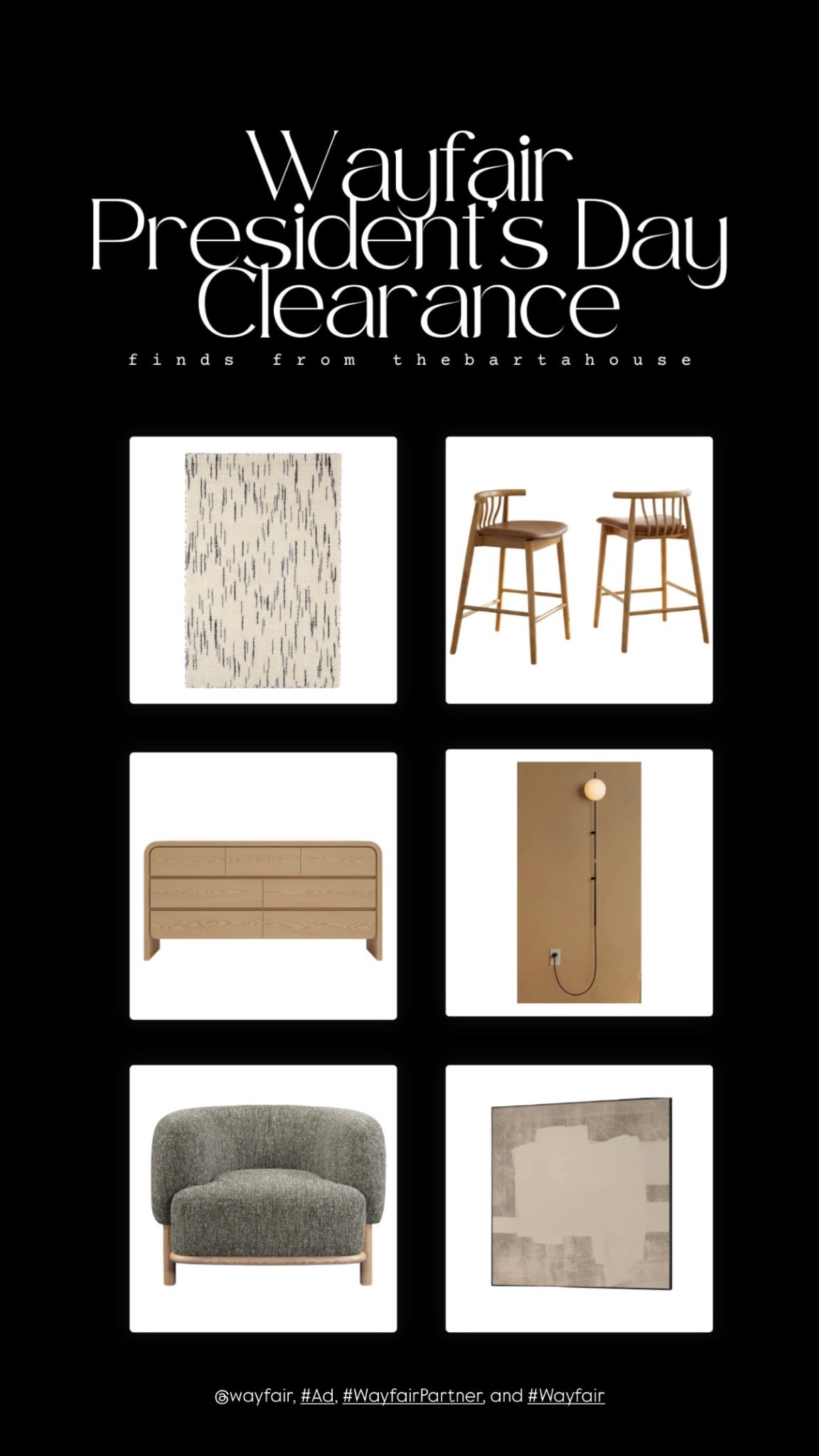 Obsessed with these finds at @wayfair! Save up to 70% off with the Presidents’ Day clearance event going on now! Free shipping over $35!
@shop.LTK  #liketkit  @wayfair, #Ad, #WayfairPartner, and #Wayfair

#LTKSaleAlert #LTKHome