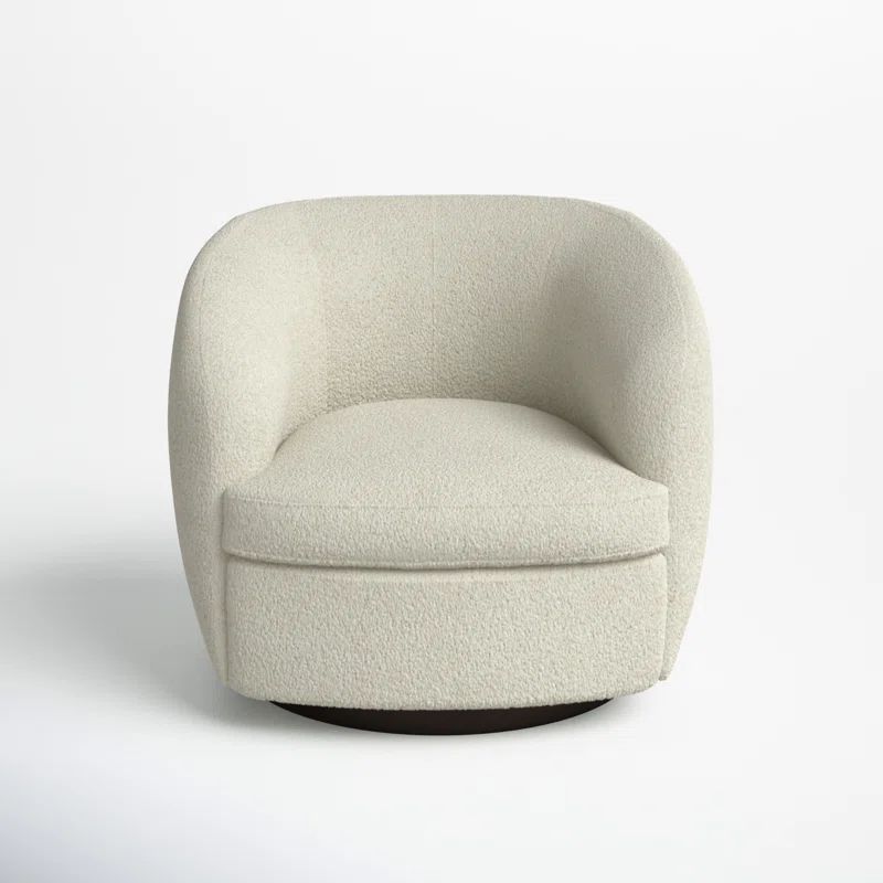 Marcy Upholstered Swivel Barrel Chair | Wayfair North America