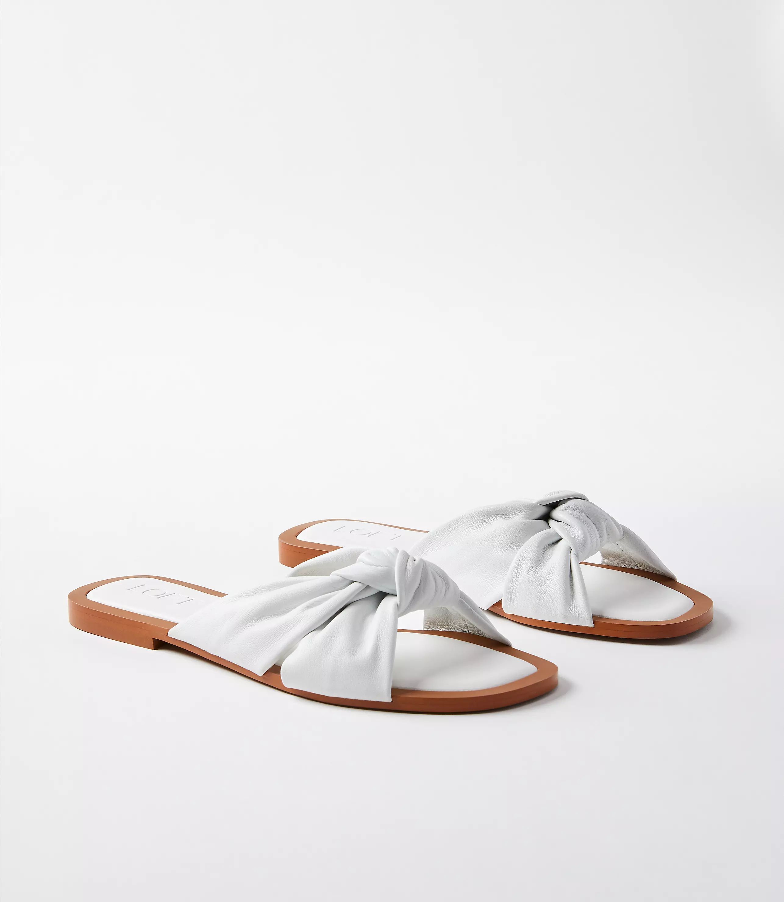 Knotted Leather Sandals | LOFT