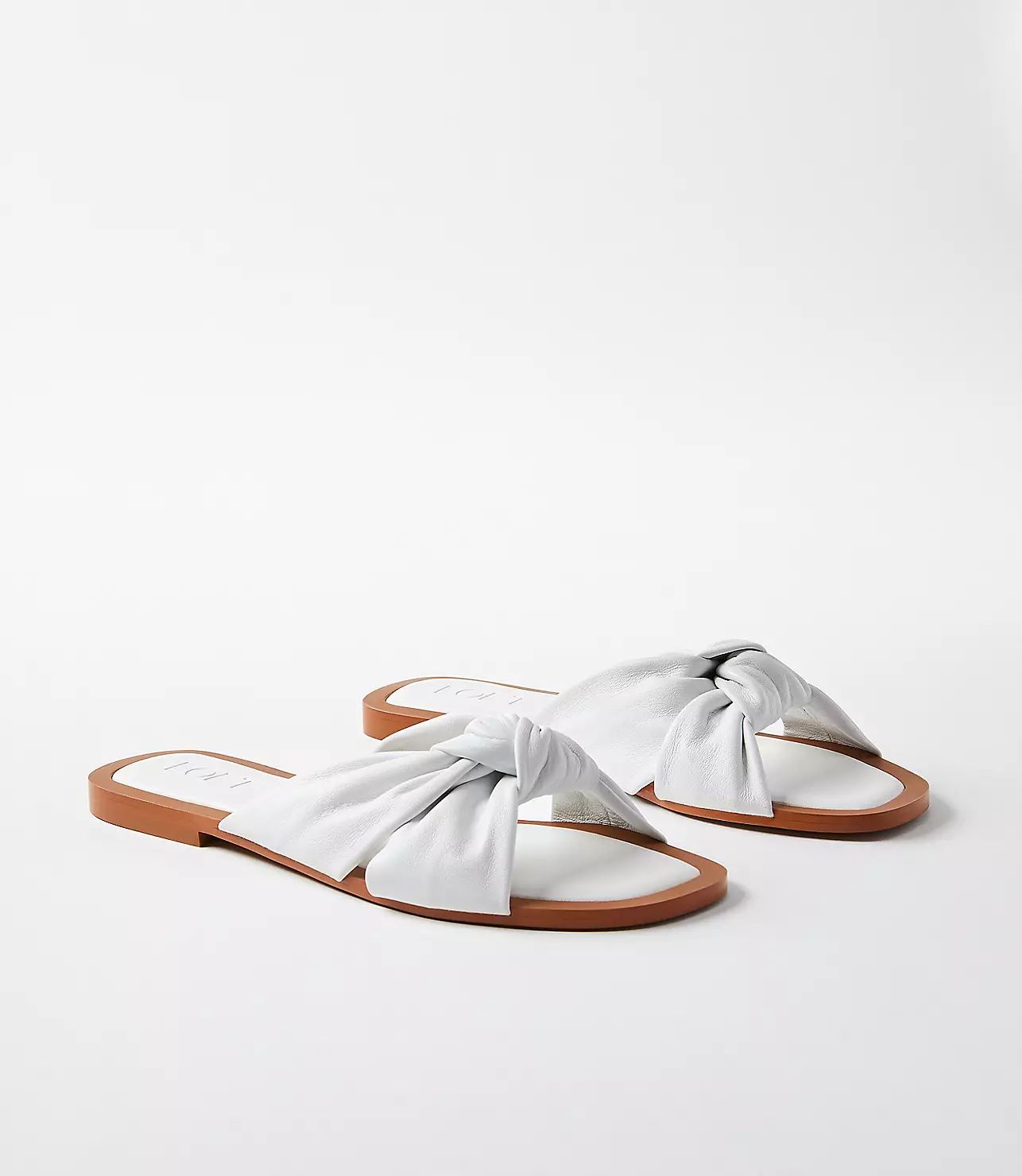 Knotted Leather Sandals | LOFT