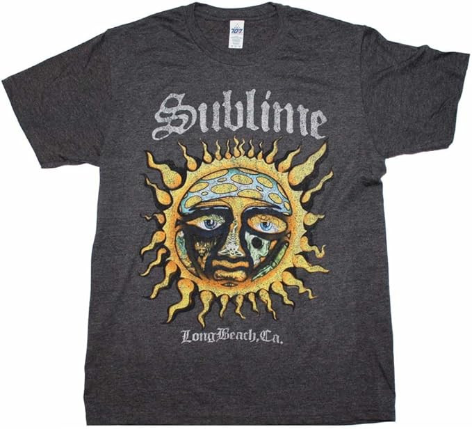 Sublime Logo Stamp Sun Soft T-Shirt Large | Amazon (US)